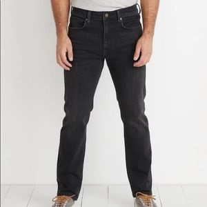Marine Layer Black Washed Straight 30x30 Jeans
